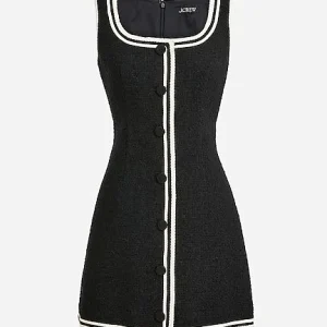 Sophia sleeveless dress in tweed