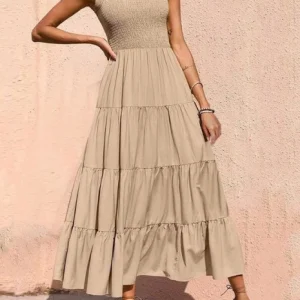 Chelsey Tiered Smocked Wide Strap Dress